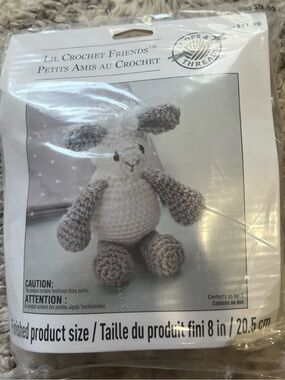 Loops & Threads Lil Crochet Friends Bunny Crochet Kit Amigurumi DIY Craft New